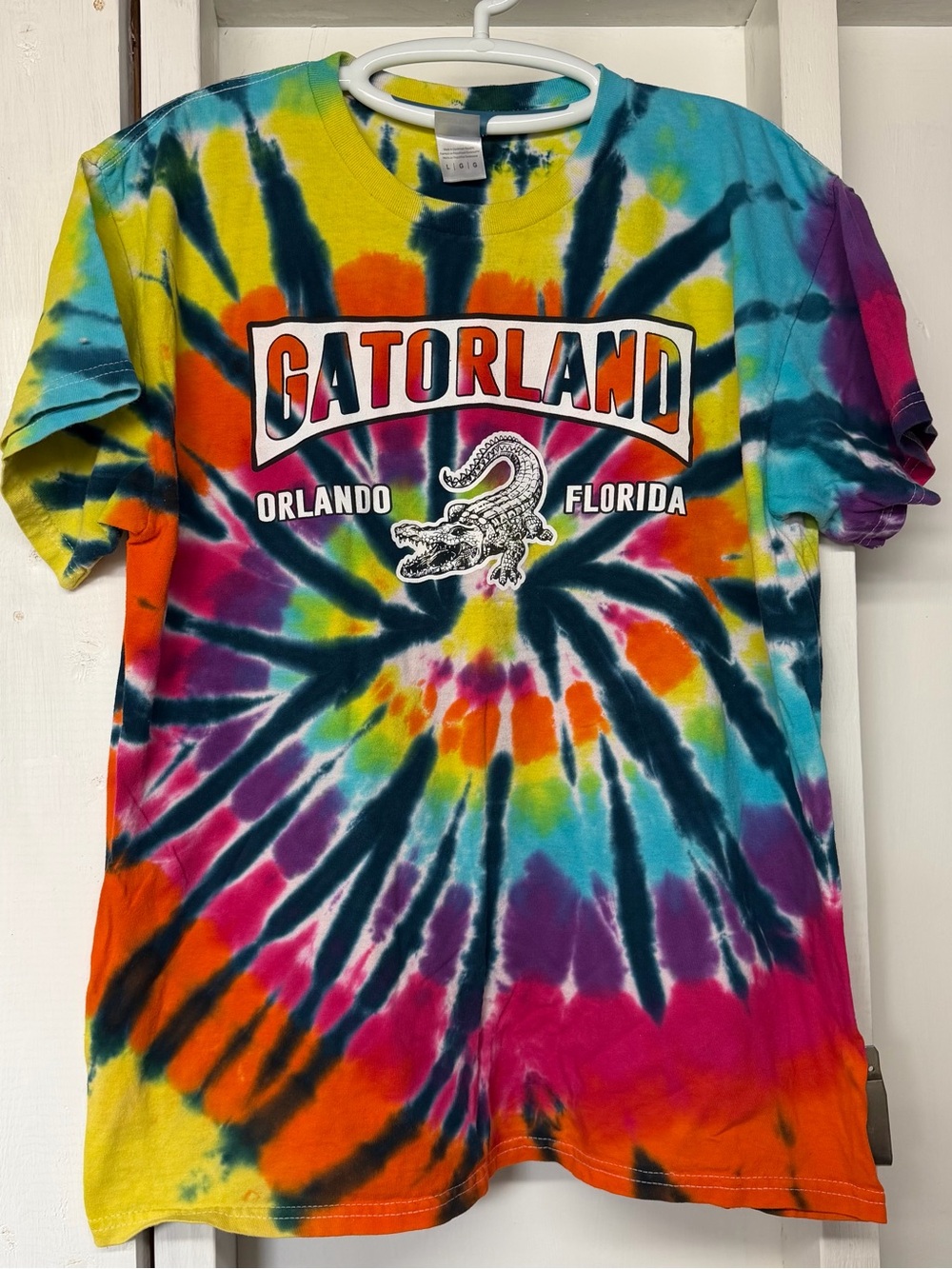 Gatorland Orlando Colortone Tie-Dye Shirt Unisex Size Large